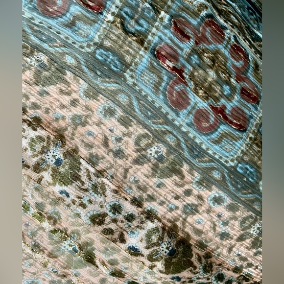 Vintage 70s The Silk Farm 100% Silk Semi Sheer Dress - Picture 7 of 9